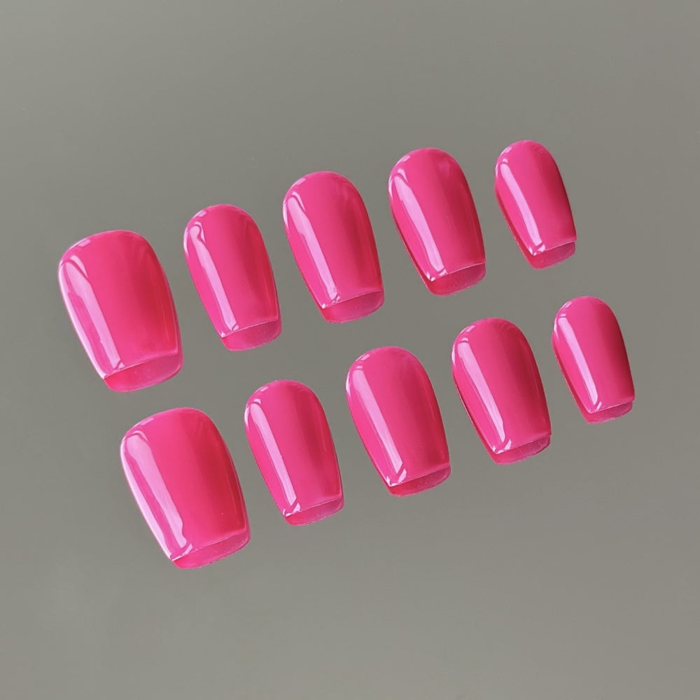 Barbie Pink Press-On Nails – High Gloss Fake Nails