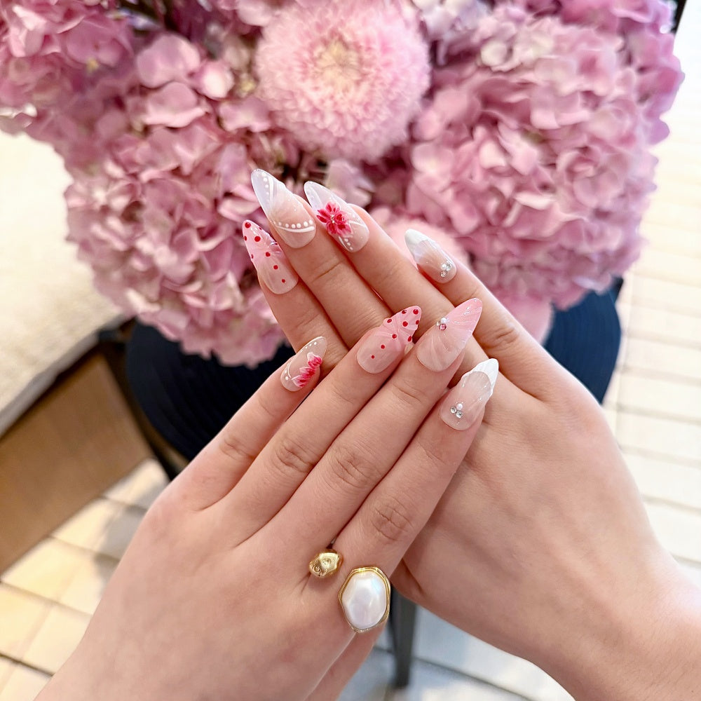 Popular 3D Carved & Hand-Painted Nail Art Tips (Handmade, Niche Design)