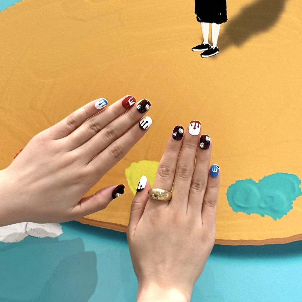 MM Chocolate Nails | 3D Candy Press-Ons with Sprinkles