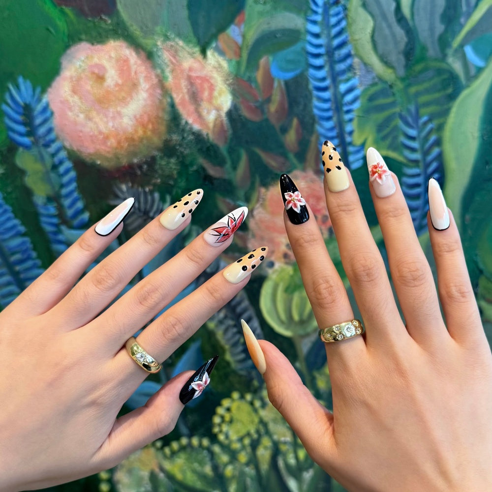 Tropical Paradise 3D Hand-Sculpted Press-On Nails