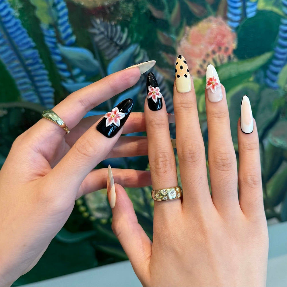 Tropical Paradise 3D Hand-Sculpted Press-On Nails
