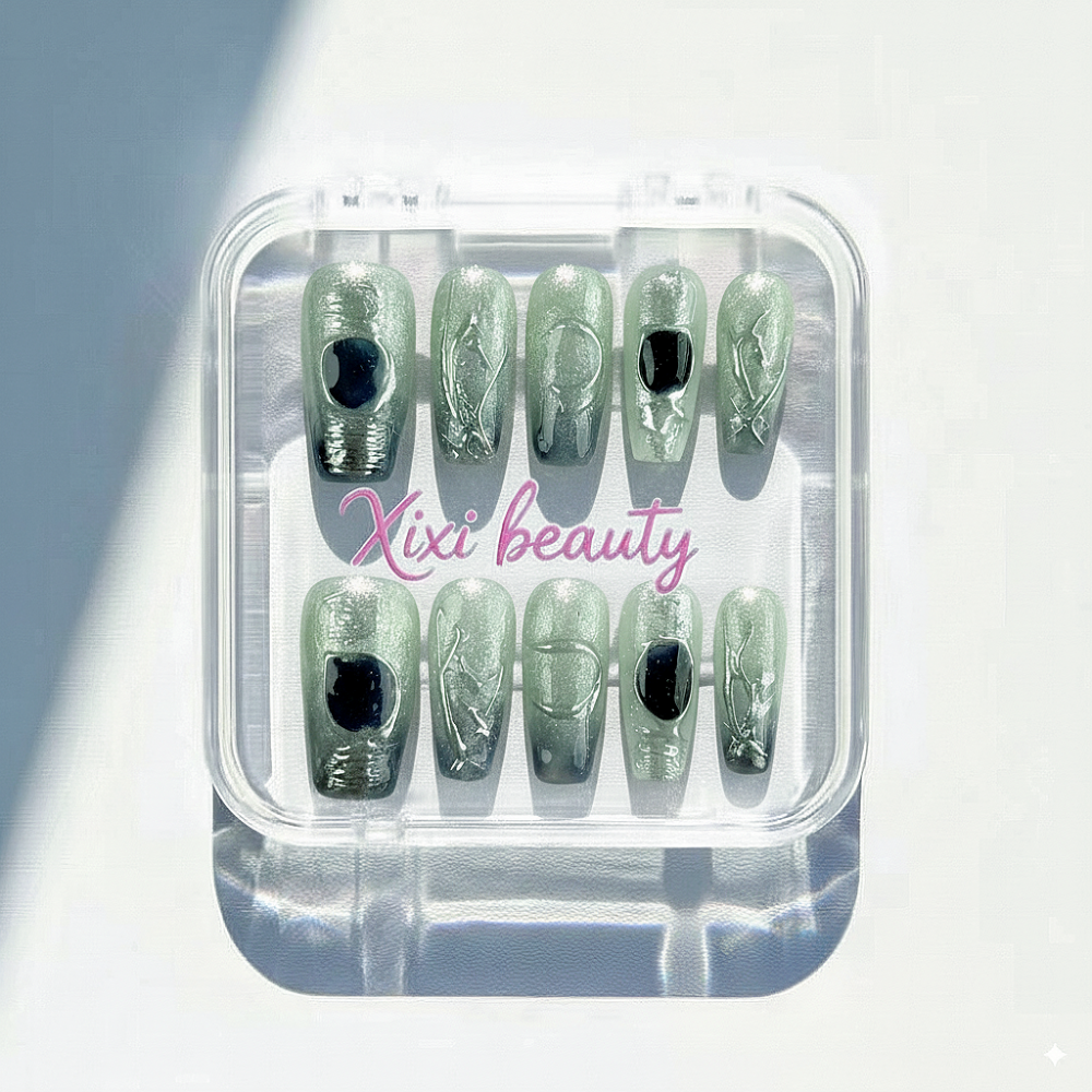 Luxury Subtle Glitter Nails | Hand-Blended Ombre Effect